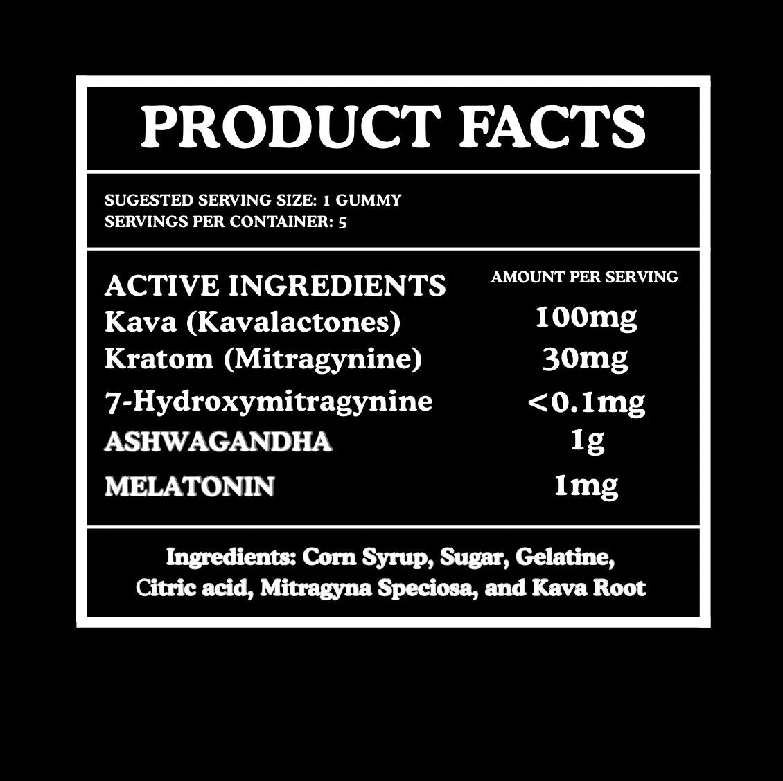 Relax- Kratom & Kava Gummies – Shot of Joy