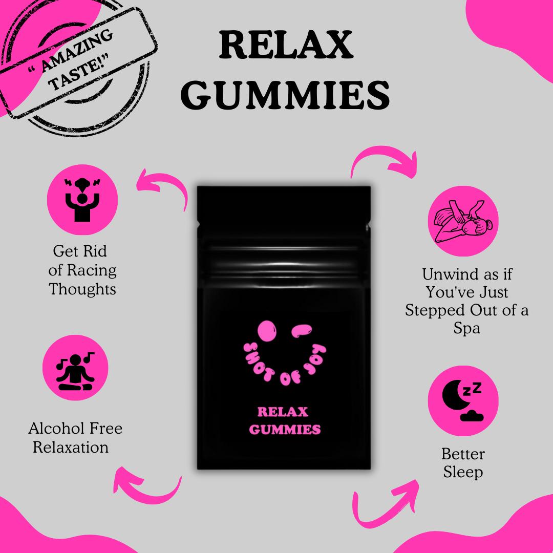 Relax- Kratom & Kava Gummies – Shot of Joy